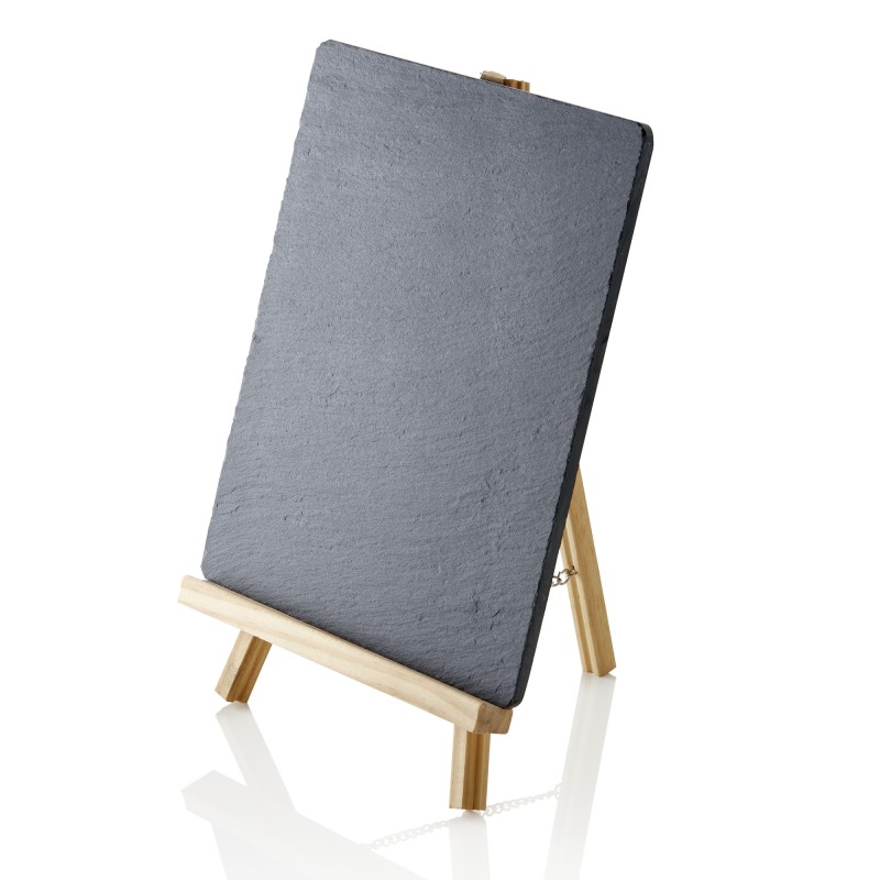 Ardoise naturelle SLATE LINE, 24 x 21 cm, ardoise naturelle, bois - Was Germany