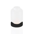 Bougeoir en verre blanc givré YUYU, Ø 9 cm, hauteur 13 cm - Was Germany
