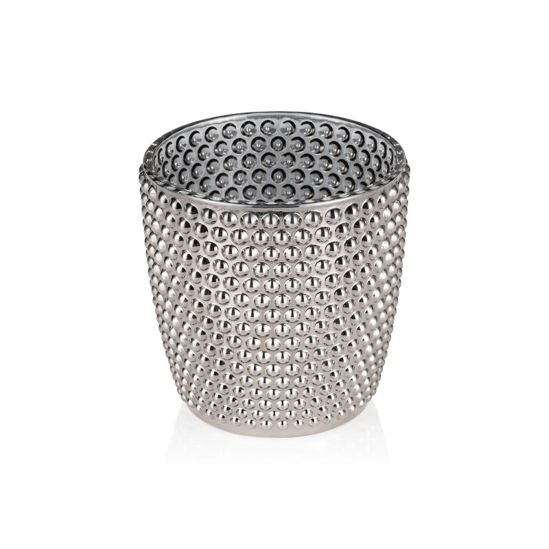 Cône métallique Nubs YUYU, Ø 9 cm, hauteur 9 cm, en verre - Was Germany