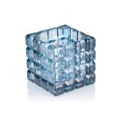 Cube en acier bleu YUYU, 9 x 9 x 9 cm, verre - Was Germany