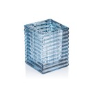 Cube acier bleu YUYU, 7,5 x 7,5 x 9,5 cm, verre - Was Germany