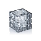 Cube Gris Fumé YUYU, 6,5 x 6,5 x 6,5 cm, en verre - Was Germany