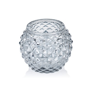 Boule fumée grise YUYU, Ø 7,5 cm, hauteur 6 cm, verre - Was Germany