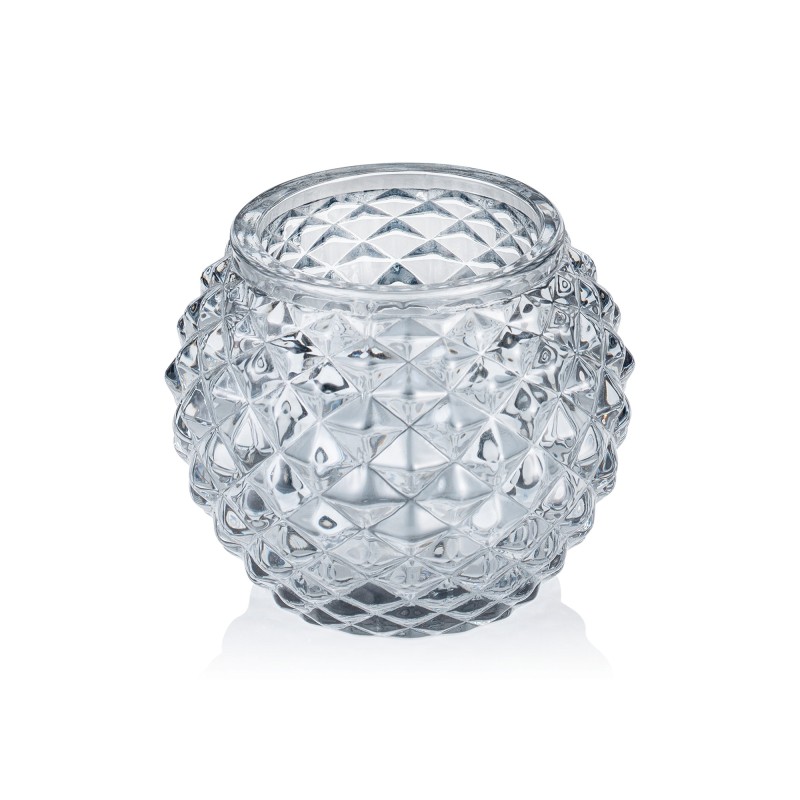 Boule fumée grise YUYU, Ø 7,5 cm, hauteur 6 cm, verre - Was Germany
