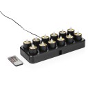 Bougies à réchaud LED multicolores YUYU, 30 x 14 x 3 cm, rechargeables, en plastique - Was Germany