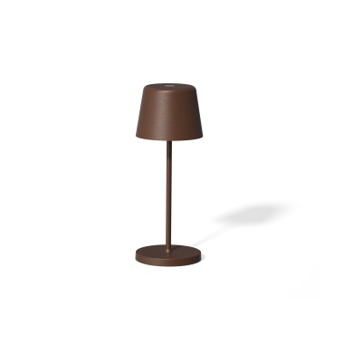 Lampe de Table LED YUYU ALEX, corten mat, hauteur 20,8 cm, Ø 7,6 cm - Was Germany
