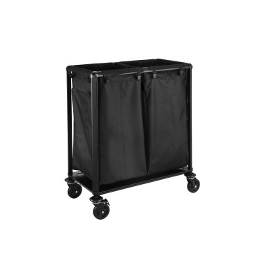 Chariot à linge double, 70 x 60 x 90 cm, acier, plastique ABS, fibre de polyester - Was Germany