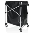 Chariot à linge 66 x 50 x 86 cm, fer, revêtement en poudre, PVC - Was Germany
