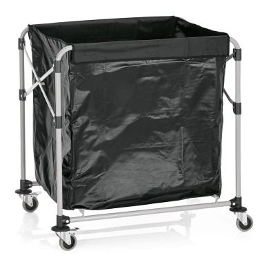 Chariot à linge, 90 x 66 x 86 cm, en fer, laqué époxy, PVC - Was Germany