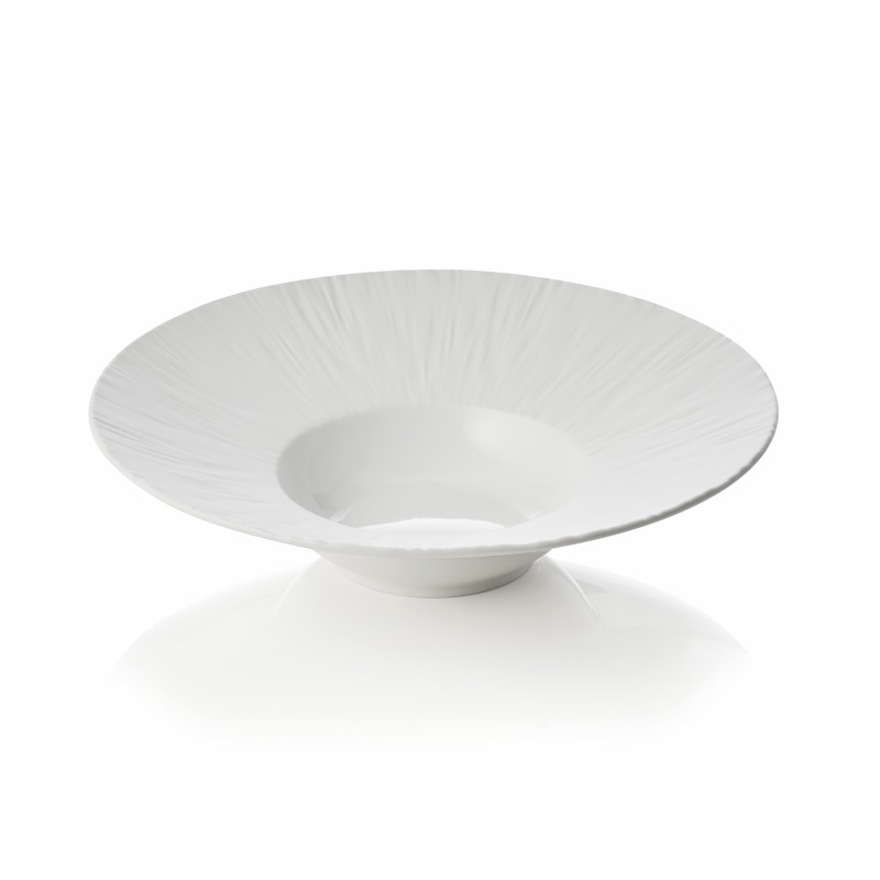 Set d'assiettes à pâtes MAYA SHIRO, Ø 24 cm, 110 ml, blanc, Lot 3 , porcelaine - Was Germany