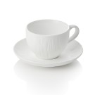 Set tasse à cappuccino et soucoupe MAYA SHIRO, 200 ml, blanc, lot de 4 pcs, porcelaine - Was Germany