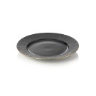 Set d'assiettes MAYA KURO, plates, Ø 22 cm, noires, lot de 4 , porcelaine - Was Germany