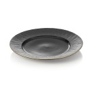 Set d'assiettes MAYA KURO, plat, Ø 27 cm, noir, Lot 2 pcs, porcelaine - Was Germany