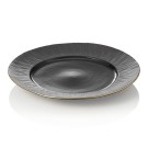 Set d'assiettes MAYA KURO, plate, Ø 30 cm, noir, lot de 2 , porcelaine - Was Germany