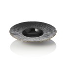 Set d'assiettes à pâtes MAYA KURO, Ø 24 cm, 110 ml, noir, Lot 3 , porcelaine - Was Germany