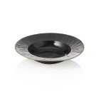 Set d'assiettes à soupe MAYA KURO, Ø 23,5 cm, noir, Lot 3 , porcelaine - Was Germany