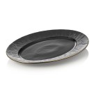 Lot plates MAYA KURO, 33 x 24,5 cm, noir, Lot 2 , porcelaine - Was Germany