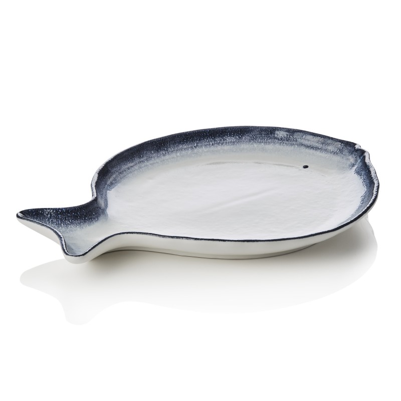 Set d'assiettes à poisson, 35 x 26 x 3 cm, Lot 3 , porcelaine - Was Germany