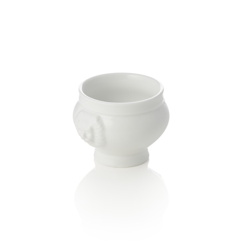 Lot mini terrines à tête de lion, Ø 5 cm, 50 ml, Lot 12 , porcelaine - Was Germany