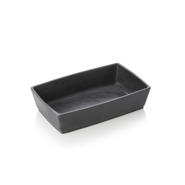 Plateau de buffet, 27 x 17 x 7 cm, noir, porcelaine - Was Germany