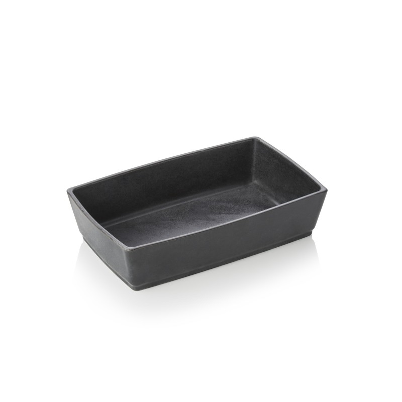 Plateau de buffet, 27 x 17 x 7 cm, noir, porcelaine - Was Germany