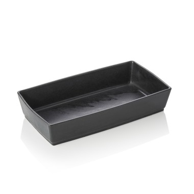 Plateau à buffet, 33 x 18,5 x 7 cm, noir, porcelaine - Was Germany