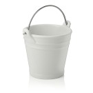 Bac à déchets de table, 450 ml, Ø 10,5 cm, porcelaine, acier inoxydable - Was Germany