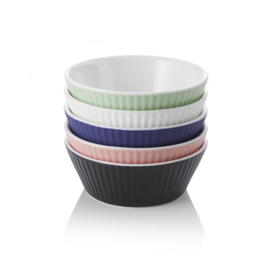 Set Ramequin Mix, Ø 9 cm, 200 ml, 5  colorées, porcelaine - Was Germany