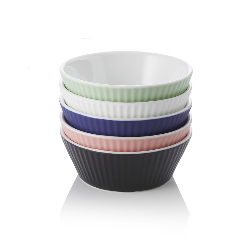 Set Ramequin Mix, Ø 9 cm, 200 ml, 5  colorées, porcelaine - Was Germany