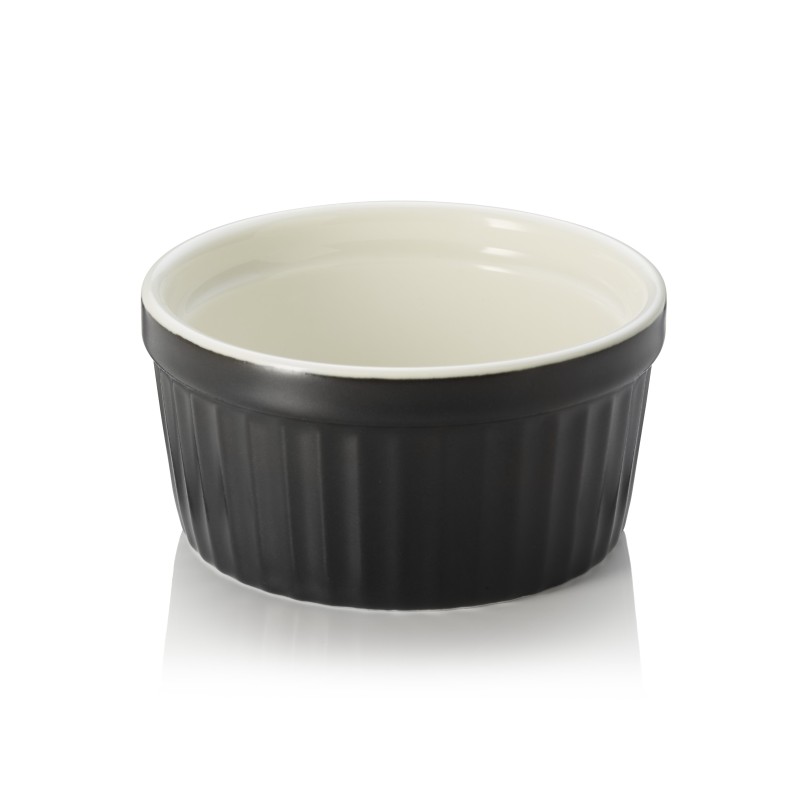 Set Ramequin, Ø 9 cm, 130 ml, noir, Lot 6 , porcelaine - Was Germany