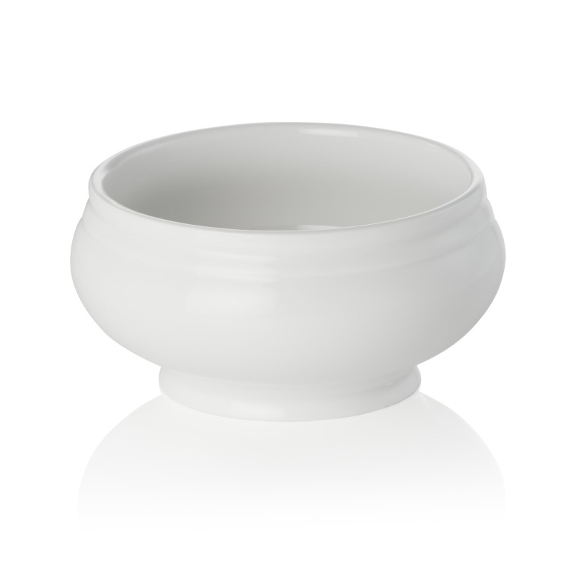 Terrine, 0,5 l, Ø 12,5 cm, blanc brillant, porcelaine - Was Germany