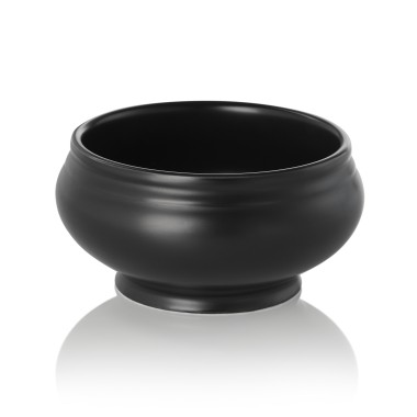 Terrine, 0,5 l, Ø 12,5 cm, noir mat, porcelaine - Was Germany
