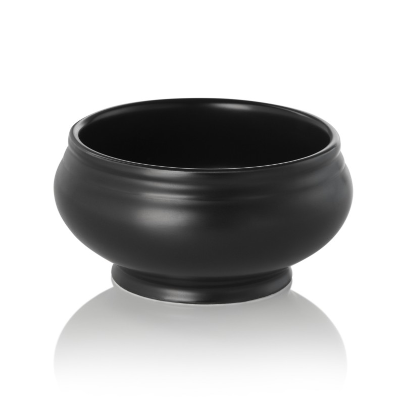 Terrine, 0,5 l, Ø 12,5 cm, noir mat, porcelaine - Was Germany