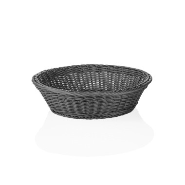 Panier WEAVER PRO Systemkörbe, Ø 37 cm, hauteur 9 cm, gris, polypropylène - Was Germany