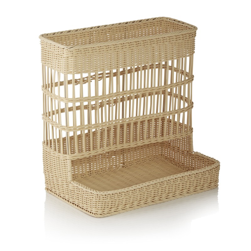 Goulotte à petits pains WEAVER PRO Système de paniers, 60 x 39 x 60,5 cm, beige clair, polypropylène - Was Germany