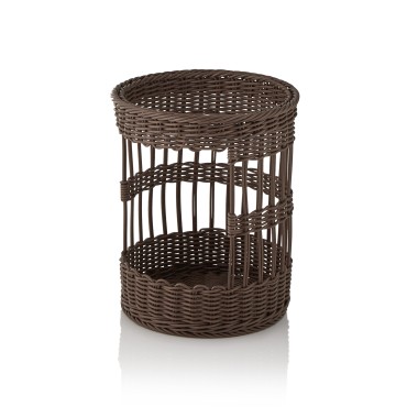 Panier à baguettes WEAVER PRO Système paniers, Ø 31 cm, hauteur 39 cm, marron, polypropylène - Was Germany