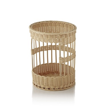 Panier à baguettes WEAVER PRO Système de paniers, Ø 31 cm, hauteur 39 cm, beige clair, polypropylène - Was Germany