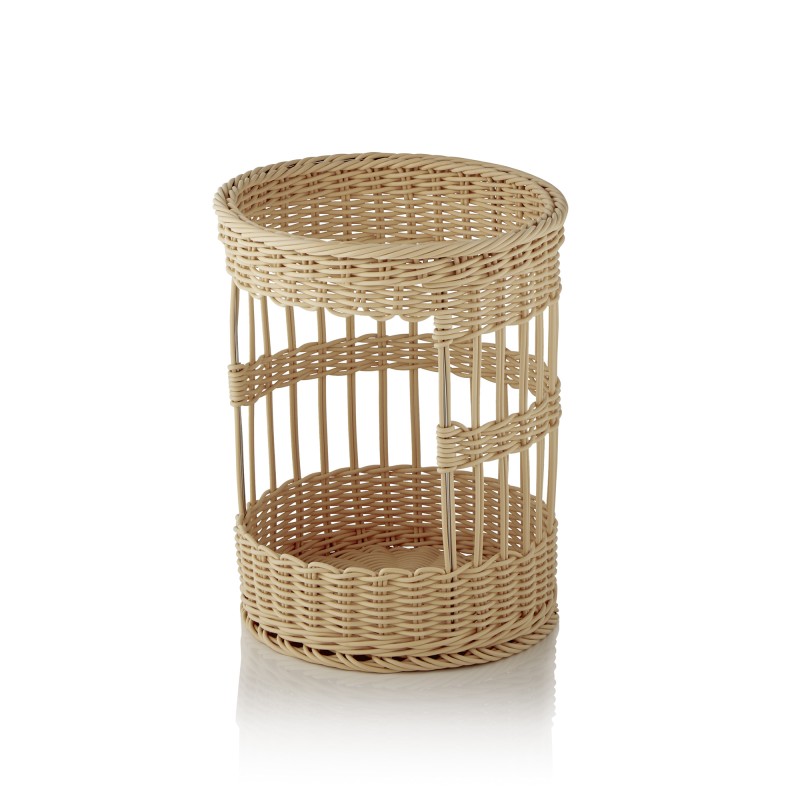 Panier à baguettes WEAVER PRO Système de paniers, Ø 31 cm, hauteur 39 cm, beige clair, polypropylène - Was Germany