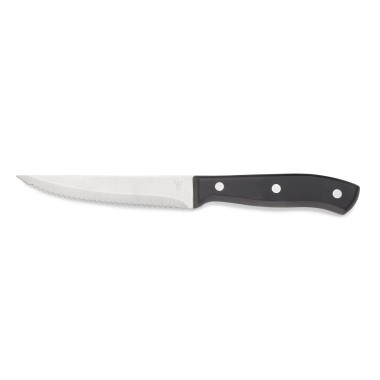 Lot couteaux à steak avec poignée en plastique POM, 23 cm, Lot 6 , polyoxyméthylène, acier chromé 13/0 - Was Germany
