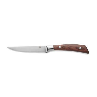 Lot couteaux à steak CARLOS avec poignée en bois pakka rouge, 24 cm, Lot 6 , lame en acier 420, bois - Was Germany