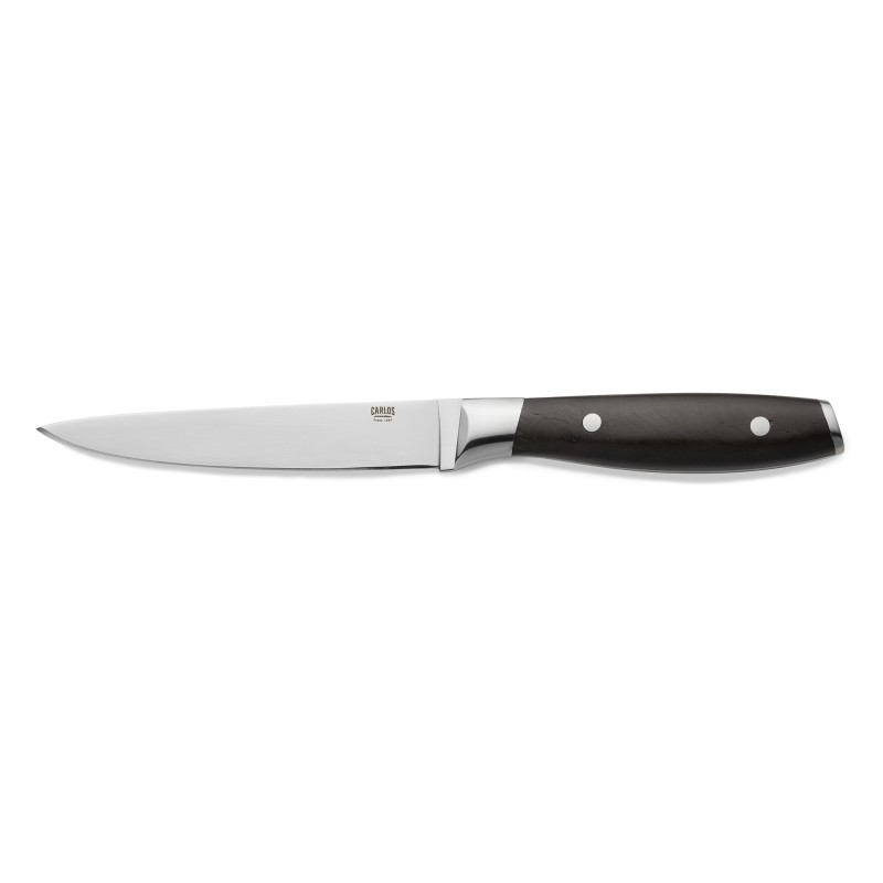 Lot couteaux à steak CARLOS avec manche en bois d'ash, 25 cm, Lot 6 pcs, acier de la lame 420, bois - Was Germany