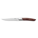 Lot couteaux à steak CARLOS avec poignée en bois pakka rouge, 24 cm, Lot 6 , acier de lame 420, bois - Was Germany