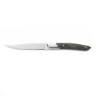 Lot couteaux à steak CARLOS avec poignée en bois pakka gris, 24 cm, Lot 6 , acier de la lame 420, bois - Was Germany