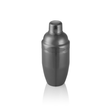 Shaker Classic NOCTURN, 0,5 l, Ø 8,5 cm, acier inoxydable chromé nickel 18/8, gun metal - Was Germany