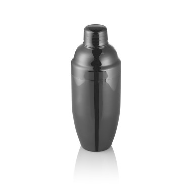 Shaker Classique NOCTURN, 0,7 l, Ø 9 cm, métal gun, acier chrome nickel 18/8 - Was Germany
