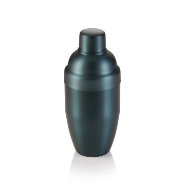 Shaker Classic NOCTURN, 0,5 l, Ø 8,5 cm, bleu mat - HLC, acier inoxydable nickel-chrome 18/8 - Was Germany