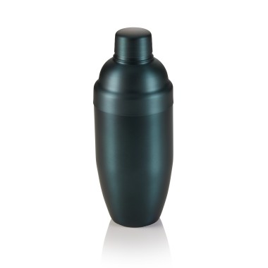 Shaker Classic NOCTURN, 0,7 l, Ø 9 cm, bleu mat - HLC, acier inoxydable chromé nickel 18/8 - Was Germany
