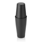 Shaker Tin Tin NOCTURN, 0,8 l, Ø 9 cm, noir mat, acier chromé nickel 18/8 - Was Germany