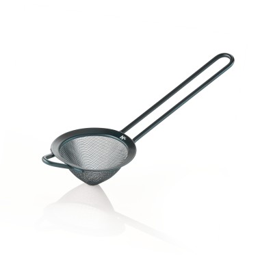 Passoire à bar à mailles fines NOCTURN, Ø 9 cm, 25,5 cm, bleu mat - HLC, acier inoxydable chrome nickel 18/8 - Was Germany