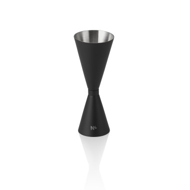 Jigger Slim NOCTURN, 3/6 cl, Ø 5 cm, hauteur 13 cm, noir mat, acier chrome nickel 18/8 - Was Germany